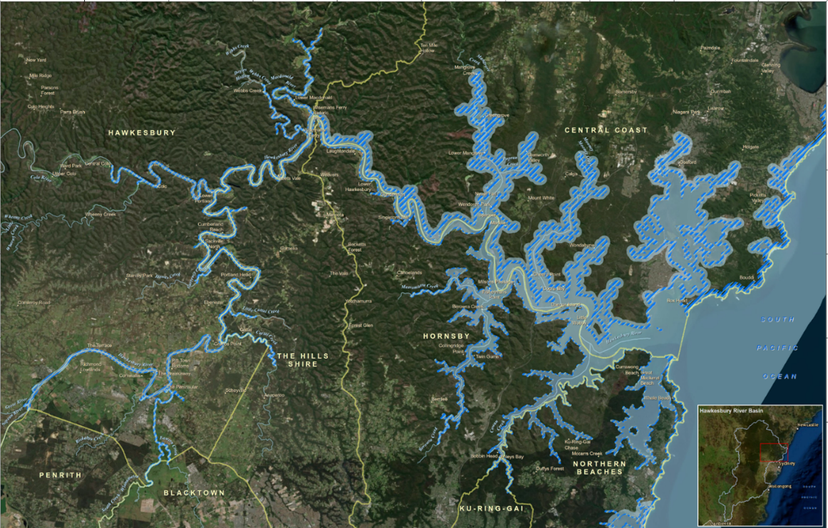 Map of Hawkesbury-Nepean River CMP