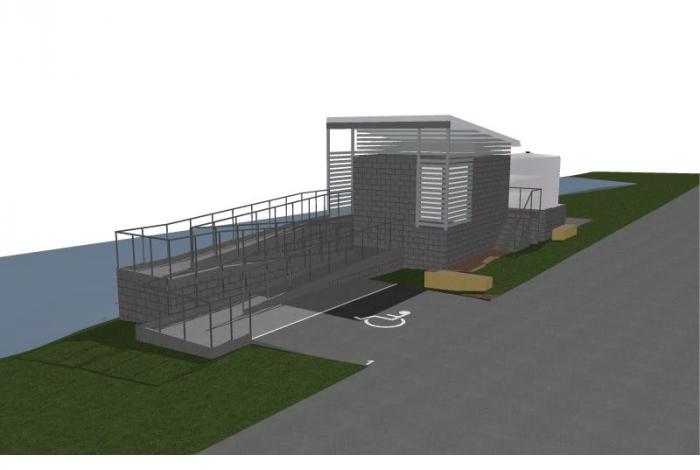 Proposed Spencer amenity block - concept plan - view two