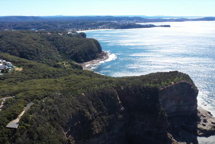 Drone photo of Winney Bay Reserve