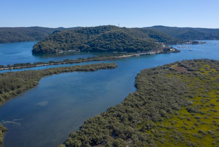 Aerial image of Pelican Island Woy Woy 