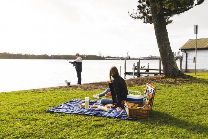 People having a picnic
