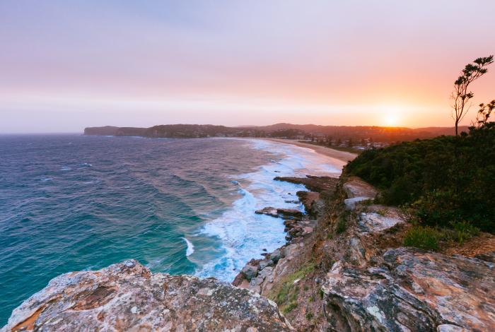 Photo of headland at North Avoca Beach