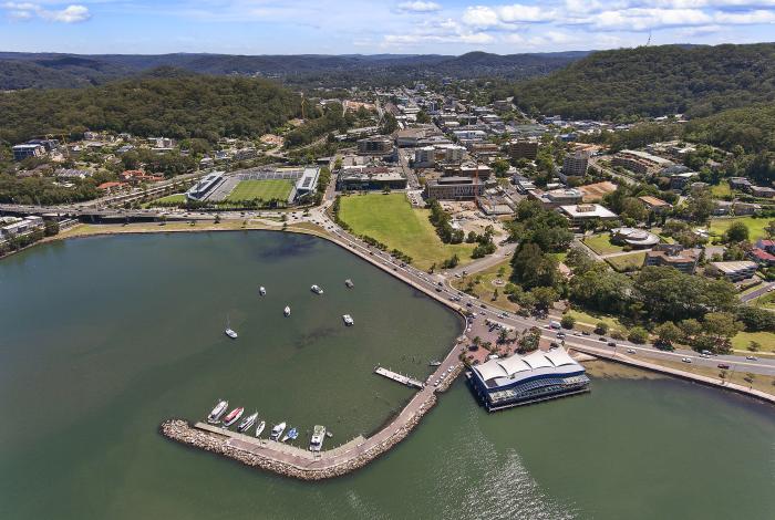 Aerial image of Gosford waterfront